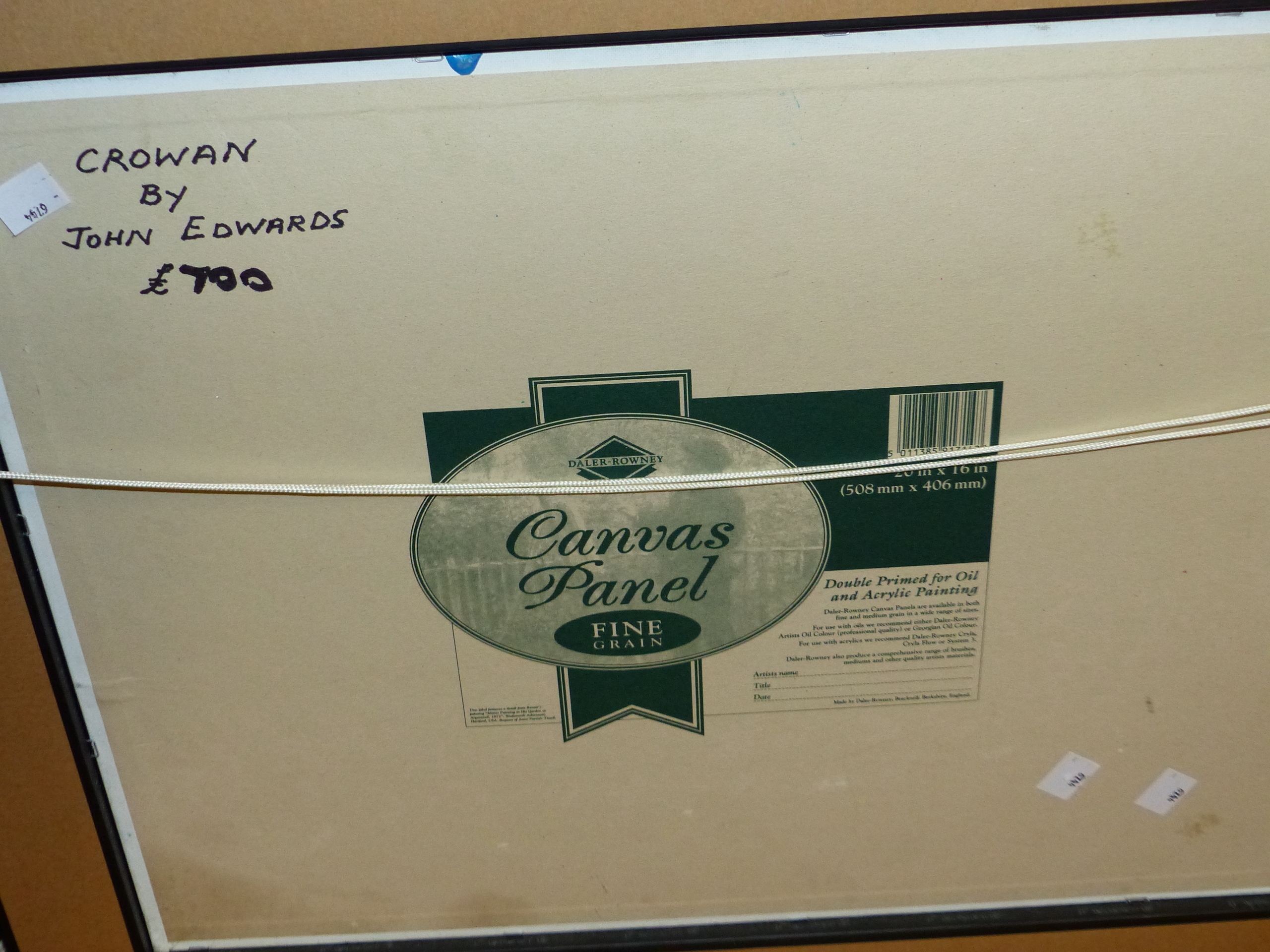 Artwork by J. Edwards, J. EDWARDS (ARR) 20/21st.C. CROWAN 41 x 51cms, Made of OIL ON PREPARED BOARD