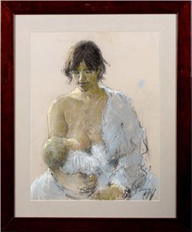 mother breastfeeding her baby - J. Munne