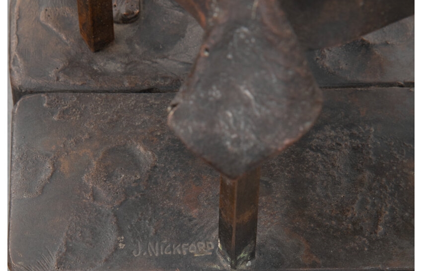 Artwork by Juan Nickford, Untitled, Made of Bronze with brown patina