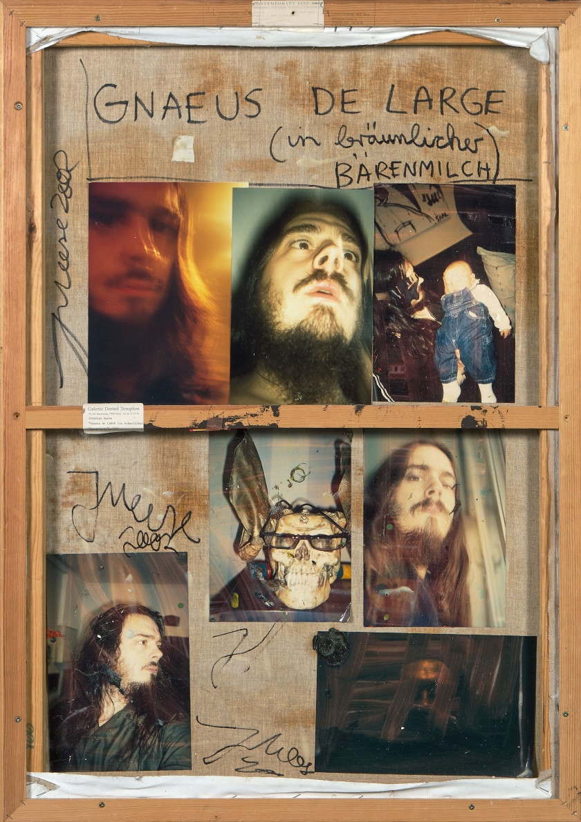 Artwork by Jonathan Meese, Gnaeus de Large (in bräunlicher Bärenmilch), Made of Oil on canvas