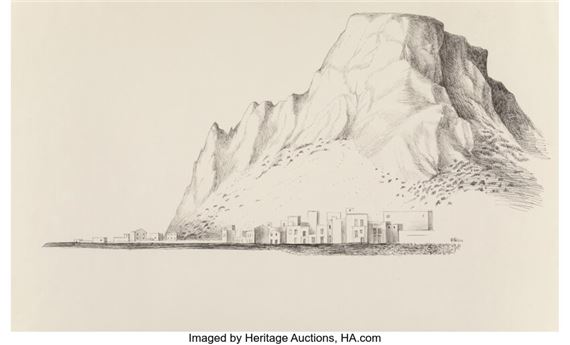 Mediterranean island by Bernard Perlin