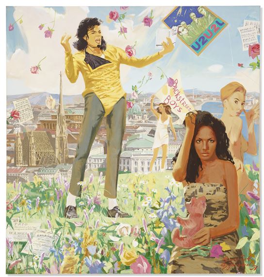 Michael Jackson in Vienna by Vladimir Dubossarsky, Alexander Vinogradov, Painted in 1997
