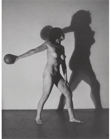 Woman and Shadow with Ball by Josef Vetrovsky