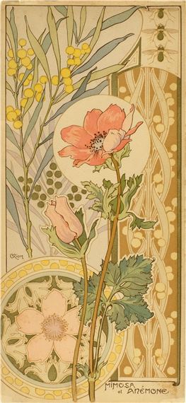 Georges Riom | [ART NOUVEAU] – RIOM, G. (Georges) (1877-1969). “Mimosa ...