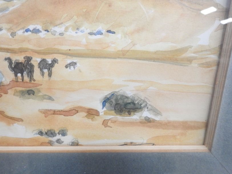 Artwork by Georges Prestat, Tan Tan Extreme South Morocco, Made of Watercolor on paper