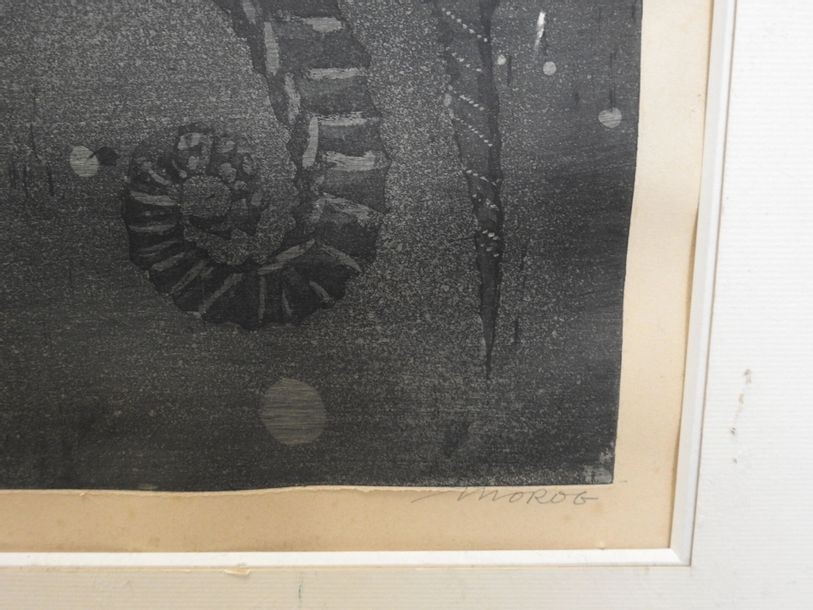 Artwork by Denis Morog, Seahorse, Made of Lithograph in colors