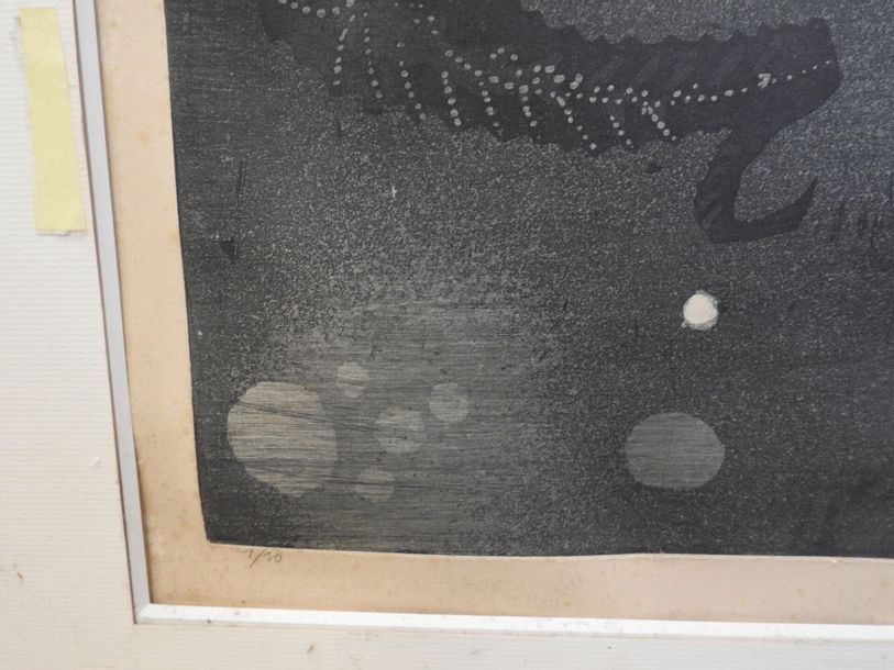 Artwork by Denis Morog, Seahorse, Made of Lithograph in colors