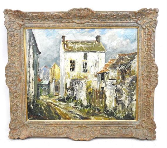 Village Street by Fernand Laval, dated 1951