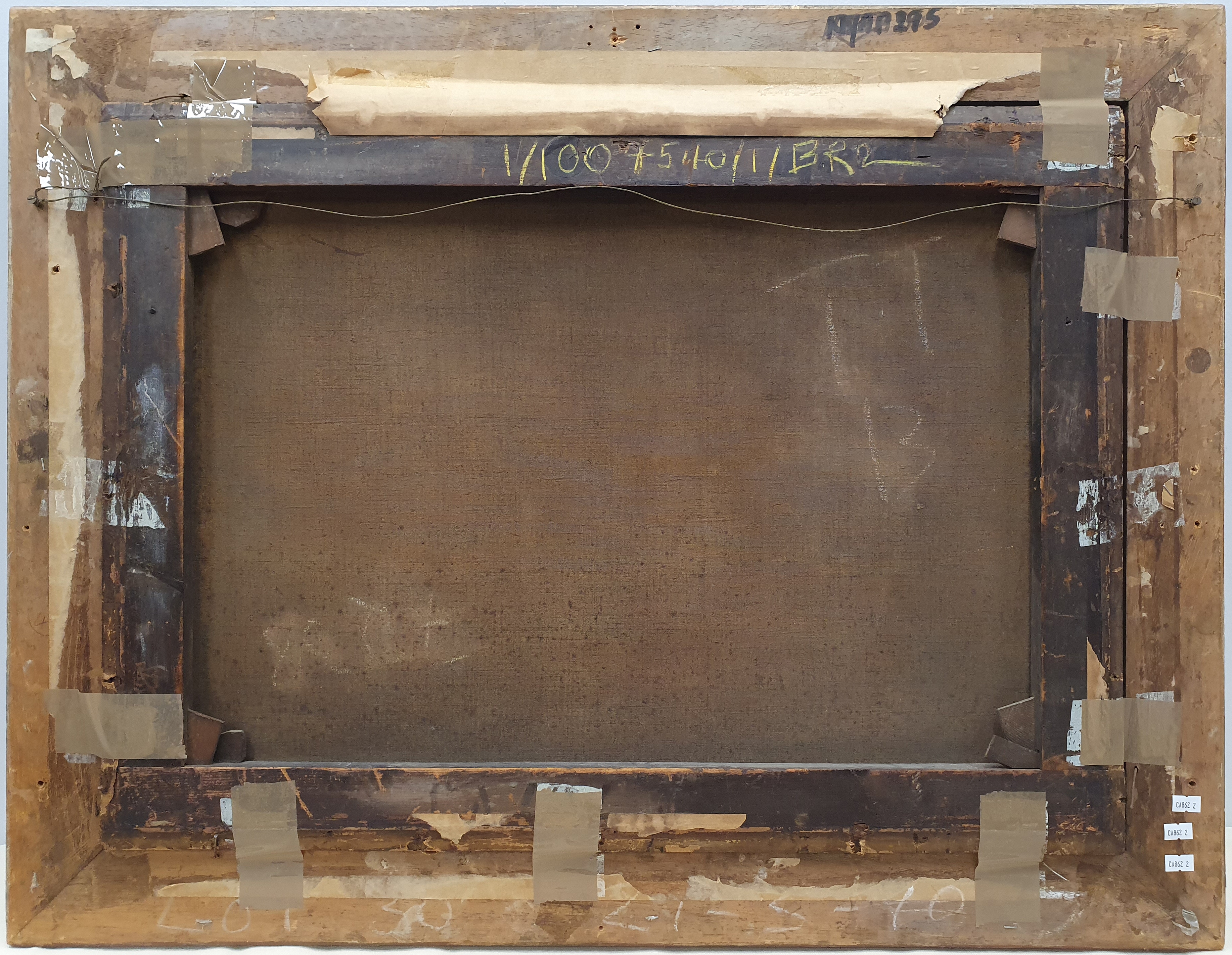 Artwork by B. Watts, untitled (Chepstow Castle, Made of oil on canvas