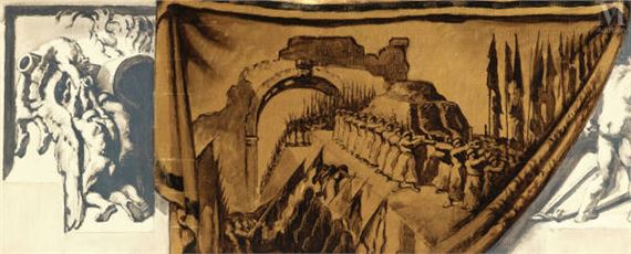 La paie morte, esquisse pour la salle du conseil des Nations by José Mariá Sert y Badiá