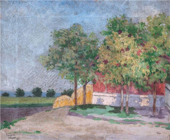 Géza Faragó | Village view (1907) | MutualArt
