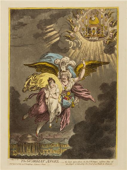 The Guardian-Angel by James Gillray, 1805