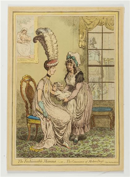 The Fashionable Mamma by James Gillray, 1796