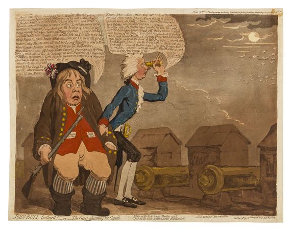 John Bull bother'd or The geese alarming the Capitol