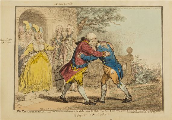The Reconciliation by James Gillray, 1804