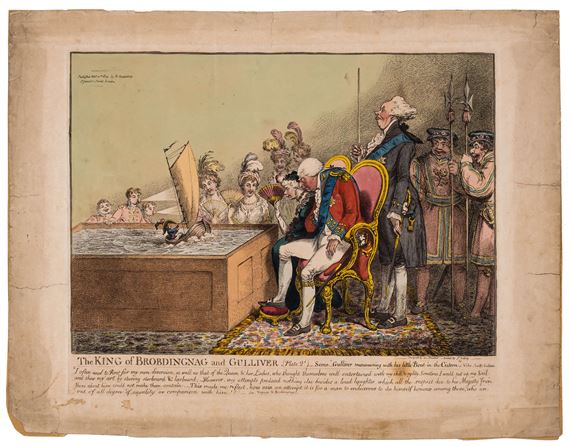 The King of Brobdingnag and Gulliver. (Plate 2d.) by James Gillray, 1804