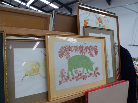 A GROUP OF STILL LIFE WATER COLOUR STUDIES - David Harding