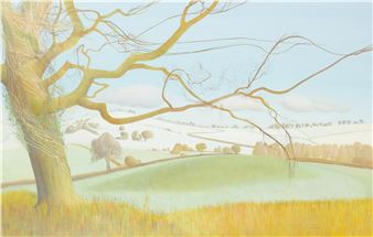 Tree with Snowy Landscape - Jill Hutchings