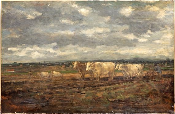 Labourage à Coucy (Aisne) by Marie-Abraham Rosalbin de Buncey