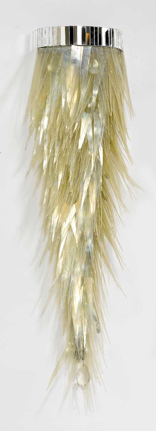 Artwork by Valentina Giovando, SCONCE, Made of shaped crystal glass