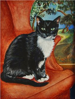 Portrait of a cat - Anita Rozsa