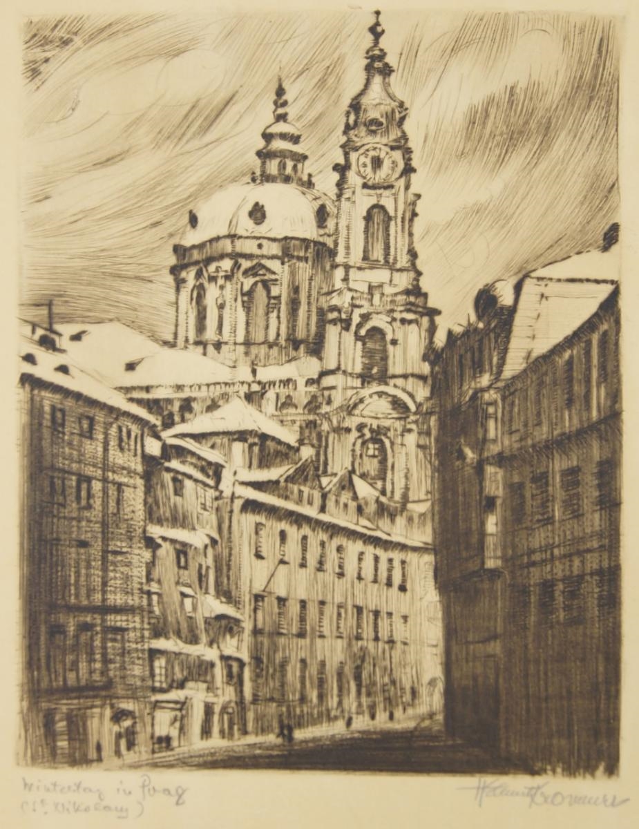 Artwork by Dario Betti, Ponte Vechio, Made of lithograph
