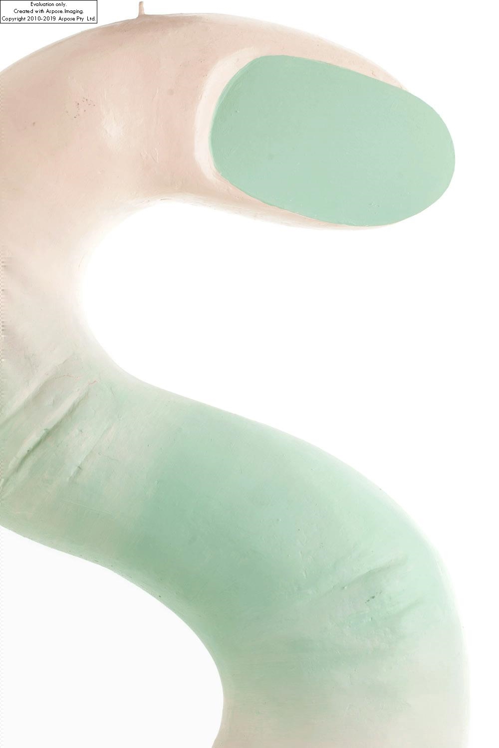 Artwork by Aleksandra Wasilkowska, Letter S from the series Alphabet, Made of acrylic, resin