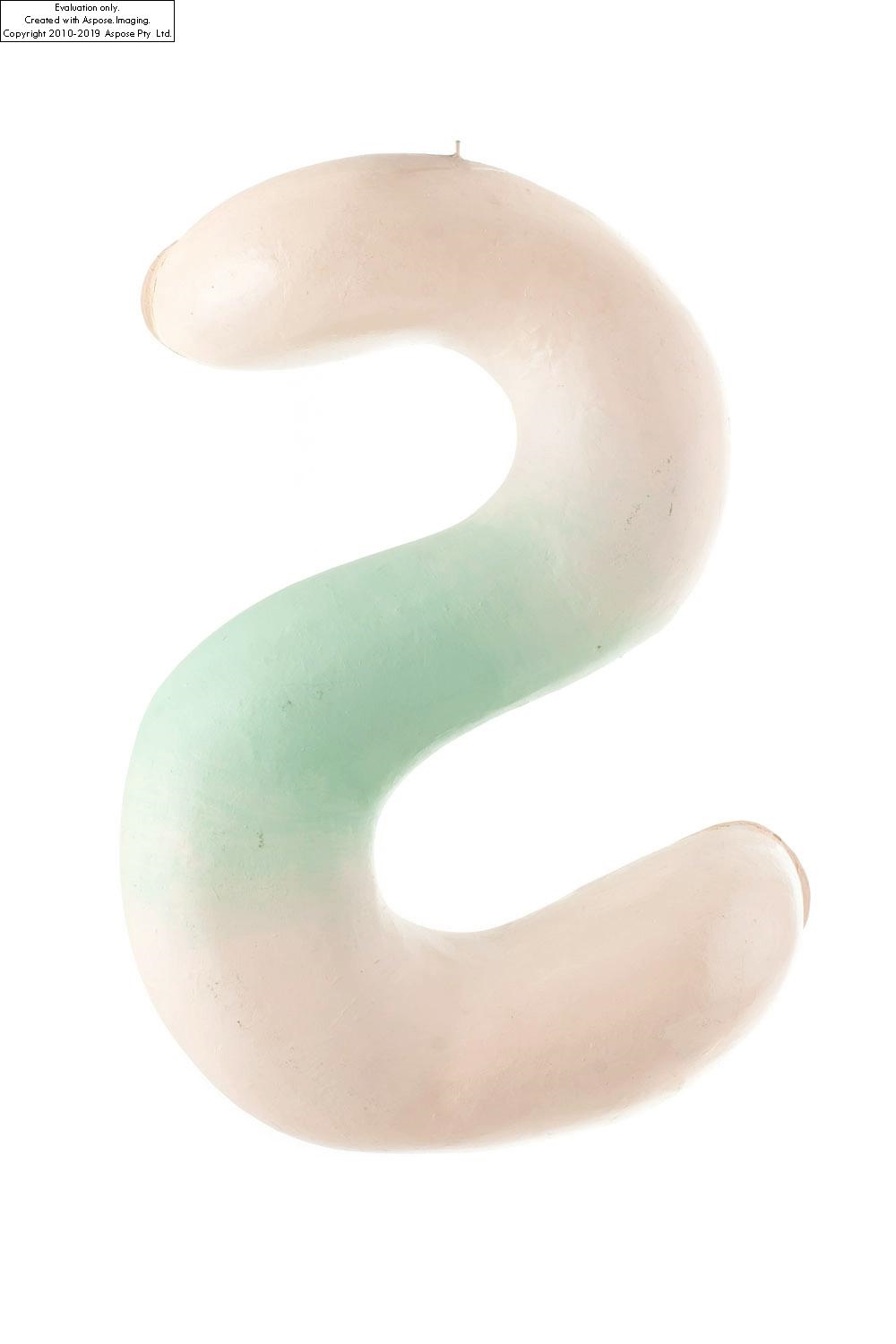 Artwork by Aleksandra Wasilkowska, Letter S from the series Alphabet, Made of acrylic, resin