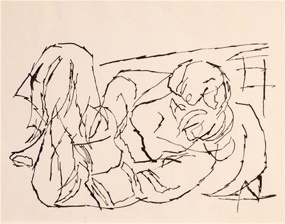 Woman Reading by Arthur Secunda, 1927