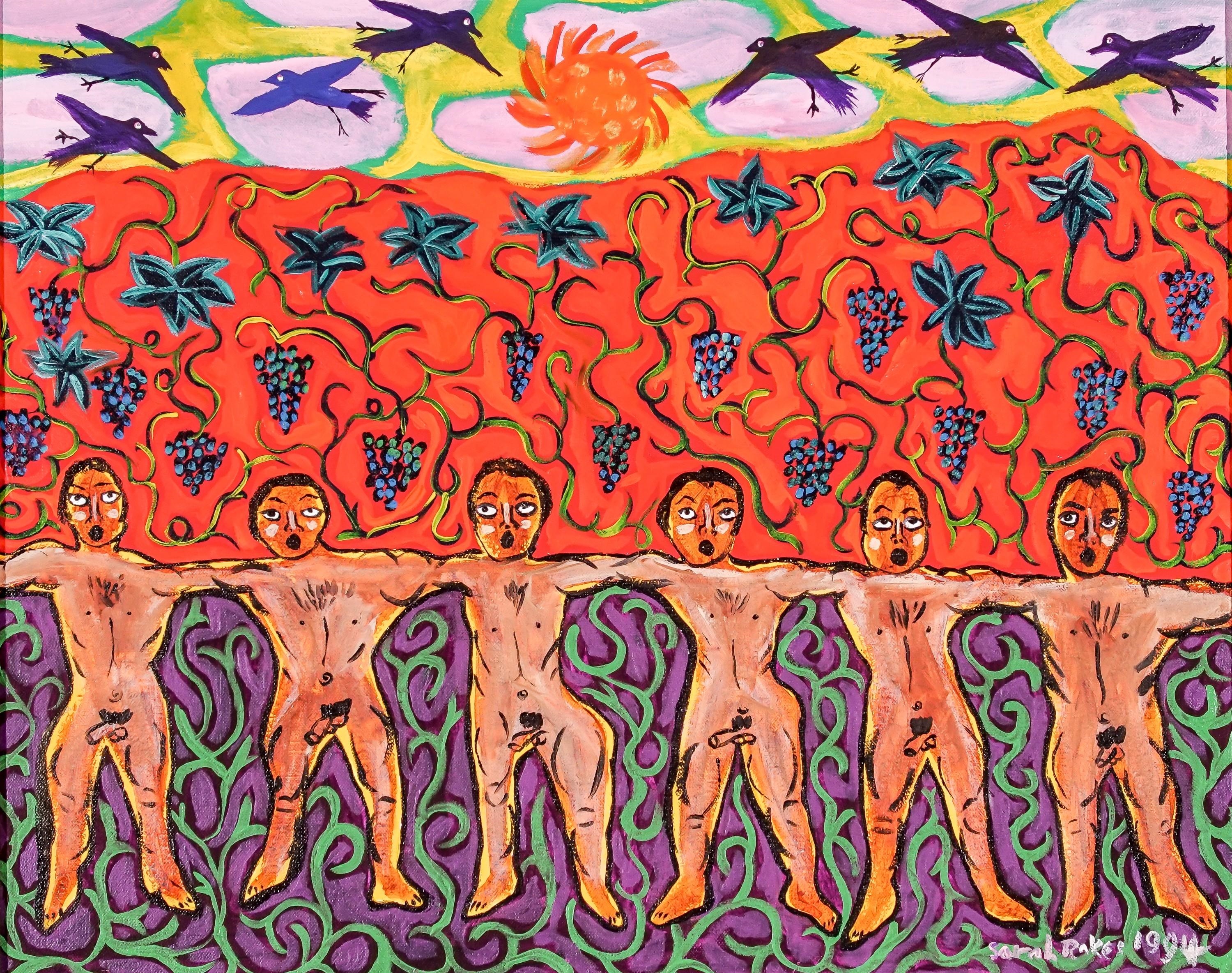 Sarah Rakes | Large Bird with Green Wings' (1993) | MutualArt
