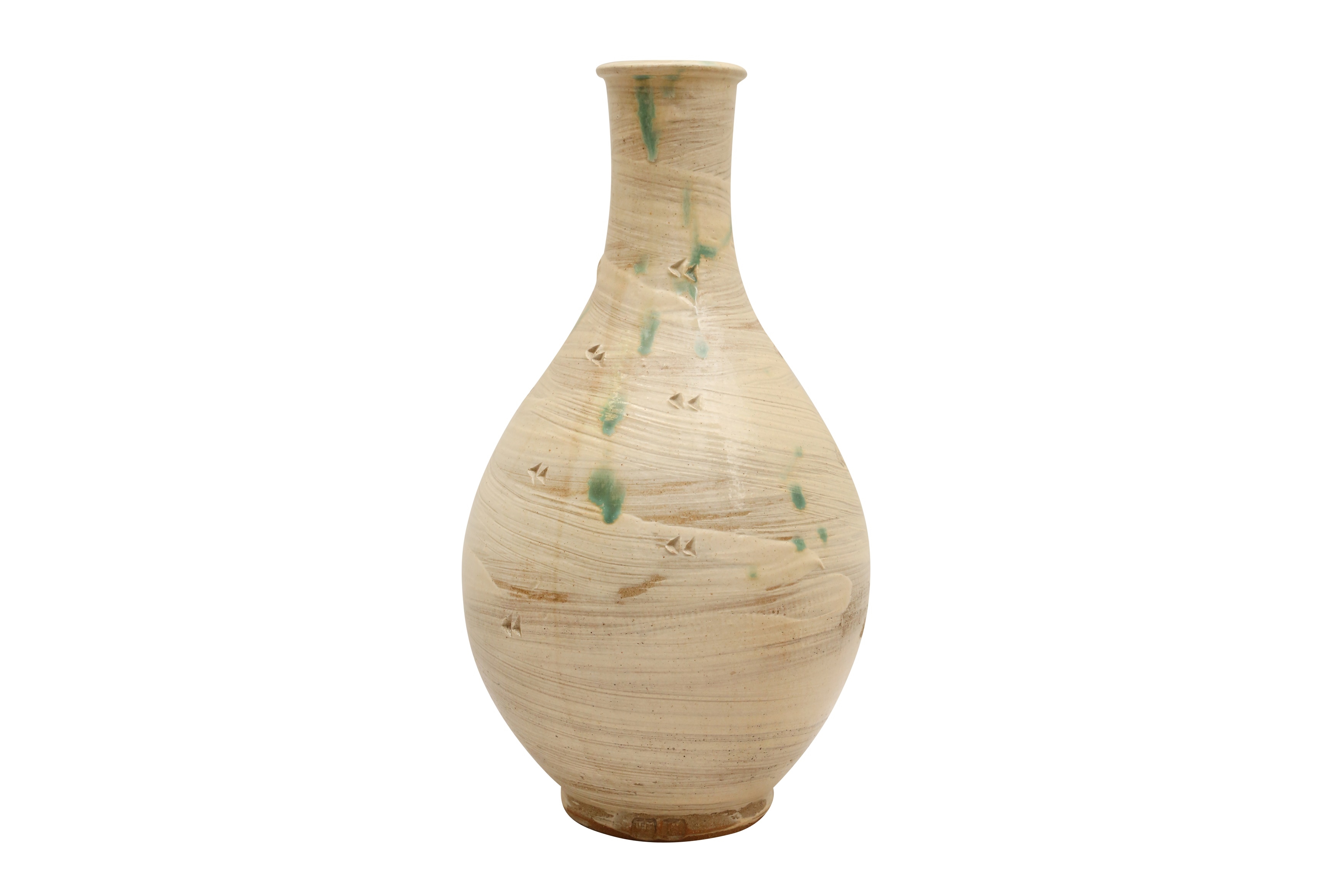 Jim Malone A large stoneware bottle vase MutualArt