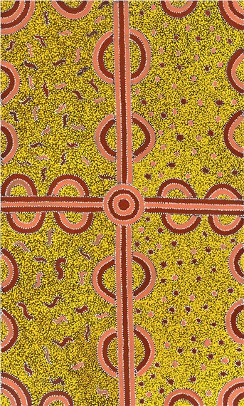 Campsite Dreaming by Ronnie Bird Jangala