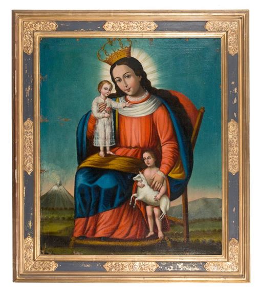 Our Lady of Salto by Colonial School, 18th Century, dated 1706