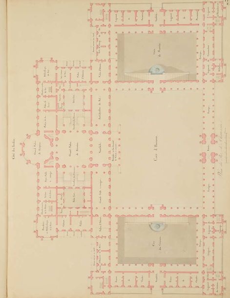 Artwork by Pierre-François-Léonard Fontaine, Project of a House of Pleasure for His Majesty the King of Wurtemberg, Made of pen and ink and wash drawings with watercolor highlights.