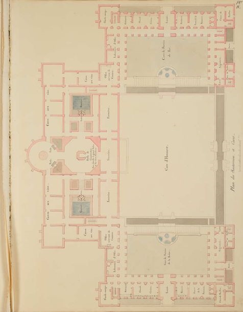 Artwork by Pierre-François-Léonard Fontaine, Project of a House of Pleasure for His Majesty the King of Wurtemberg, Made of pen and ink and wash drawings with watercolor highlights.