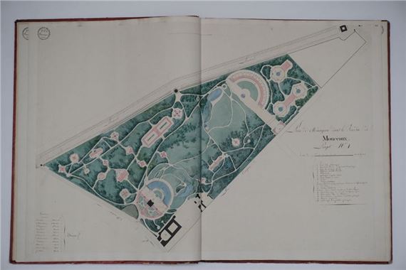 "Collection of (51) projects" including the Pavillon de Mousseau (Monceaux), the house for the Emperor in the harbor of Terneuse, Mausoleums and Fountains (ca. 1810-1814)