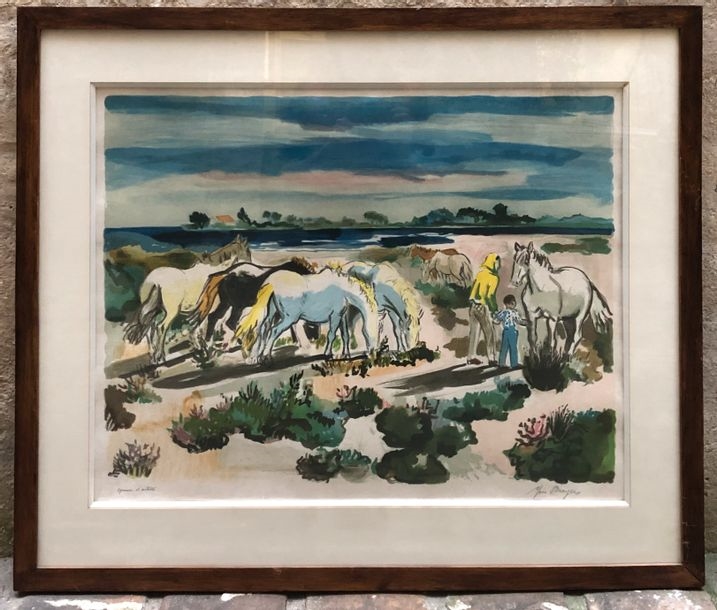 Yves Brayer Horses in the Camargue MutualArt