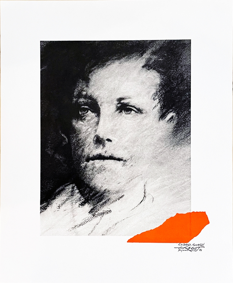 Portrait de Arthur Rimbaud by Ernest Pignon-Ernest, 1986