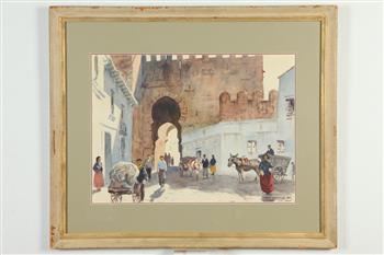 Moorish Gate, Carmona (Spain), 1954, by John Lavalle, 1954