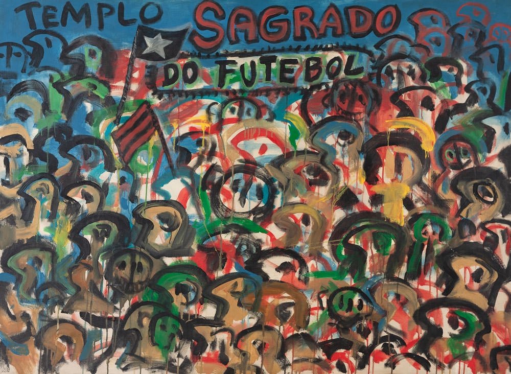 Artwork by Rubens Gerchman, Templo Sagrado do Futebol, Made of Oil on canvas glued to plywood