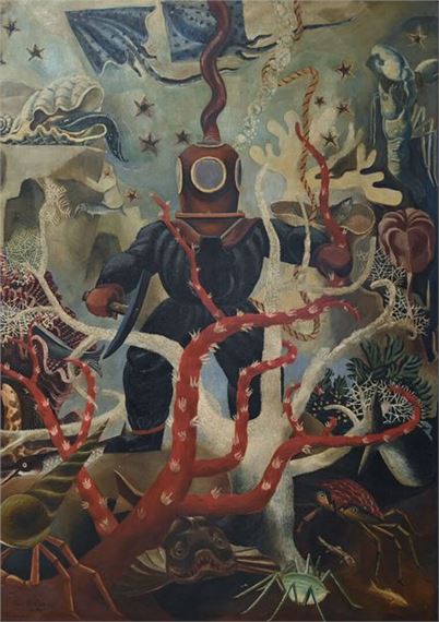 "Scuba Diver" by Per Krohg, 1931