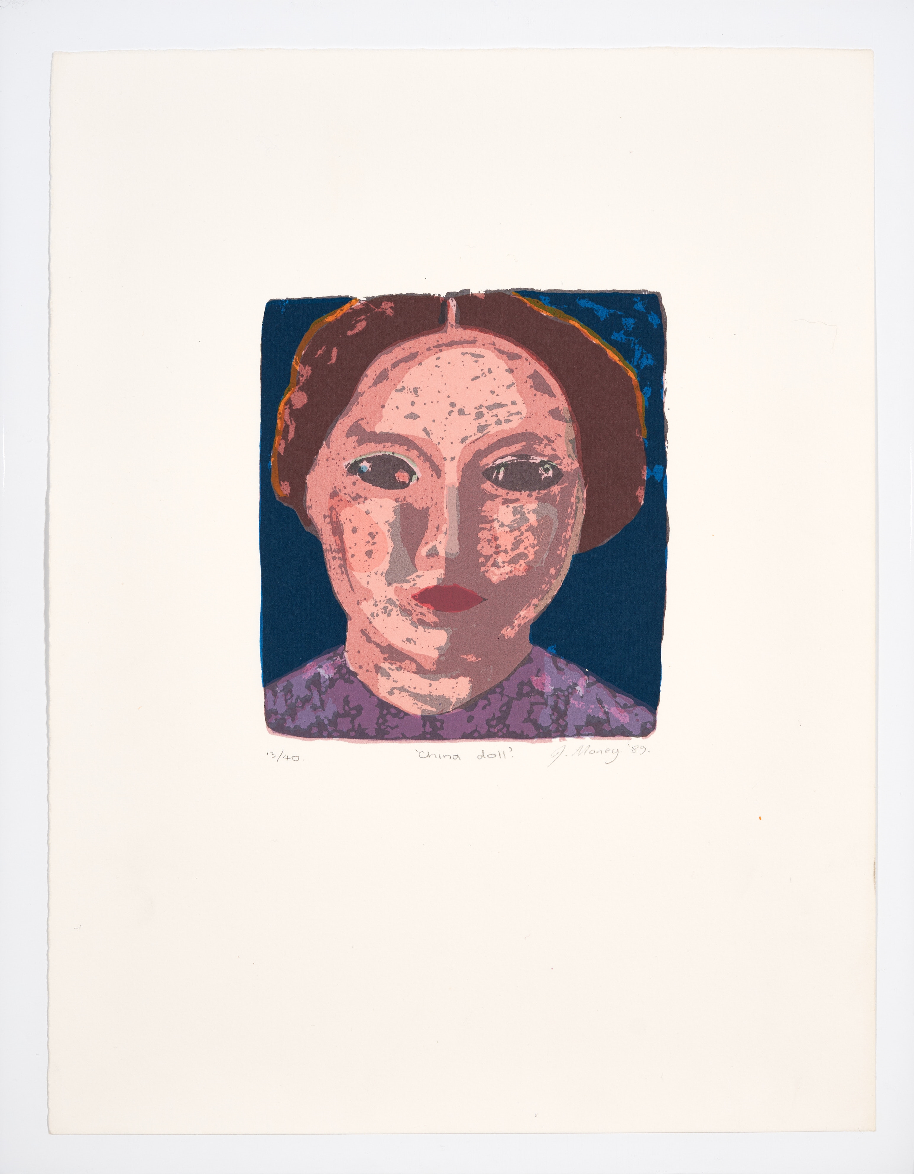 Artwork by John Money, China Doll, ; Woman With Red Hair, 1988, Made of screenprint