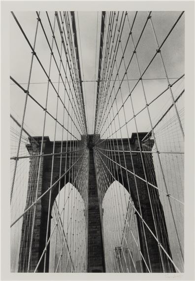 Alfred Eisenstaedt's Brooklyn Bridge. Photographed for its 100th Anniversary by Alfred Eisenstaedt