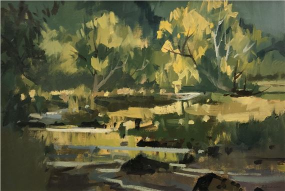 BRIAN BADCOCK - Maitai River, Nelson by Brian Badcock