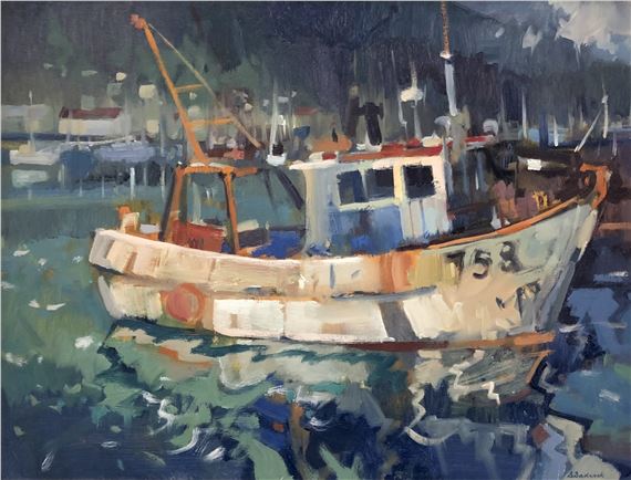 BRIAN BADCOCK - Ventura, Nelson Fishing Boat by Brian Badcock