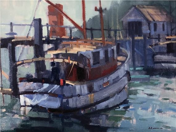 BRIAN BADCOCK - Pioneer 2, Carey's Bay, Port Chalmers by Brian Badcock