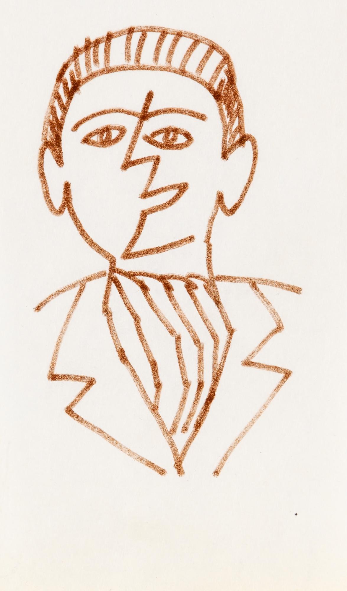 Artwork by John D. Graham, Woman Before a Column, Made of Ink on paper