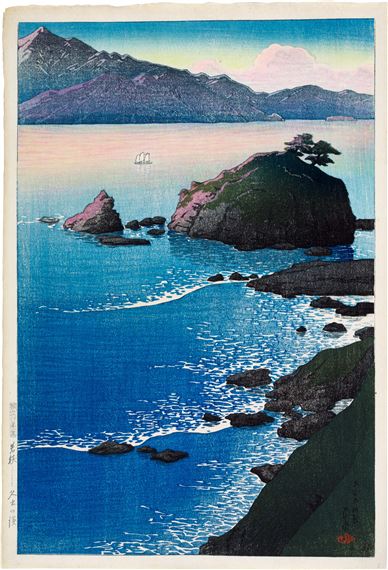 Kude Beach in Wakasa Province ( Wakasa Kude no hama )