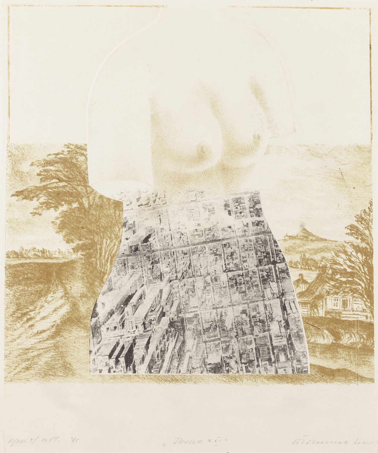 Artwork by Włodzimierz Kunz, Icon XXI, Made of lithography/paper