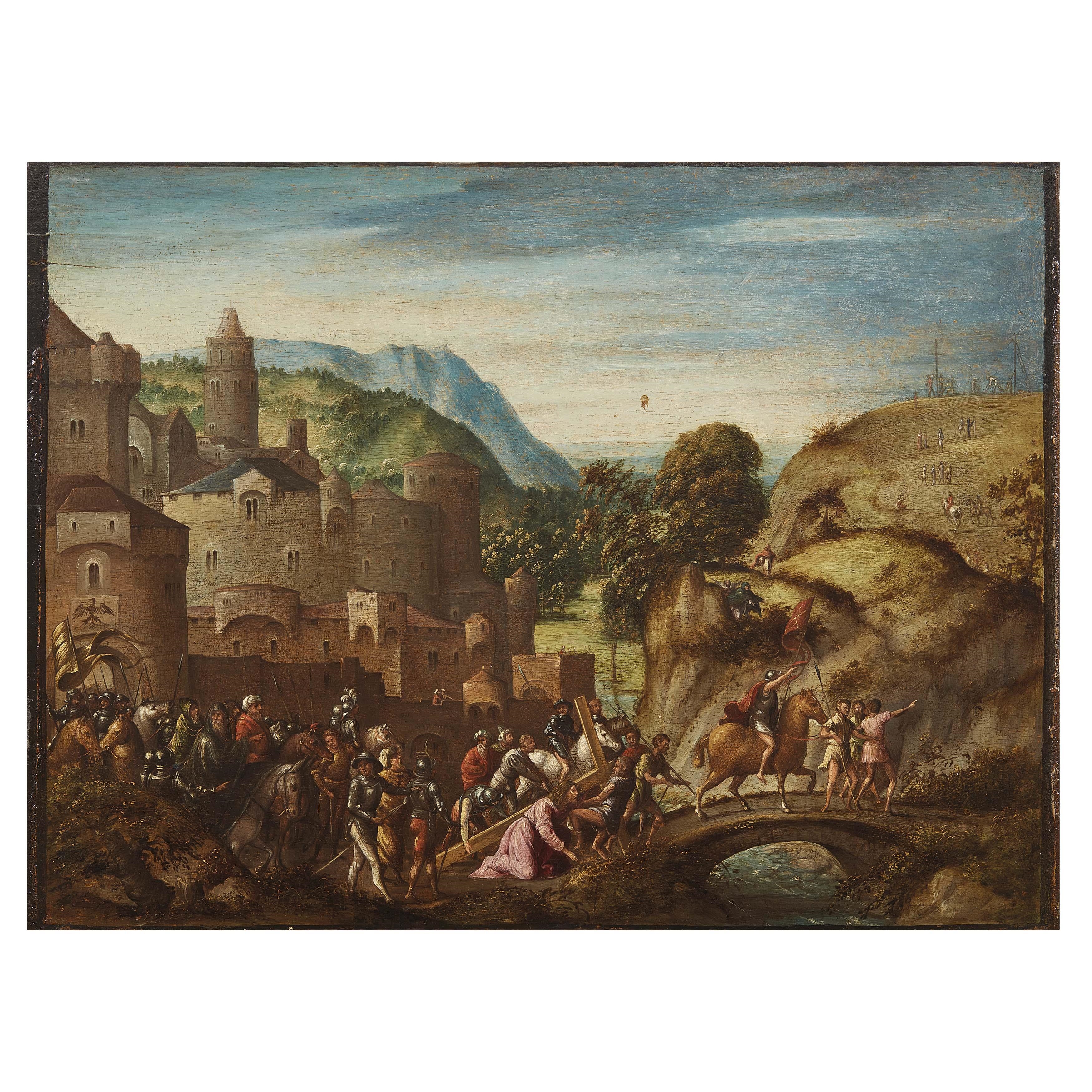 CHRIST ON THE ROAD TO CALVARY - Marcello Fogolino